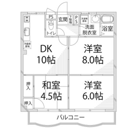 英賀保駅 徒歩23分 3階の物件間取画像